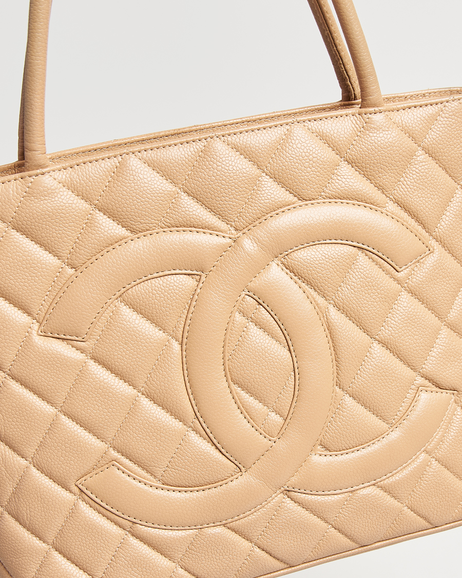 Herre | Gifts for Her | Chanel Pre-Owned | Medallion Tote Bag Caviar Beige