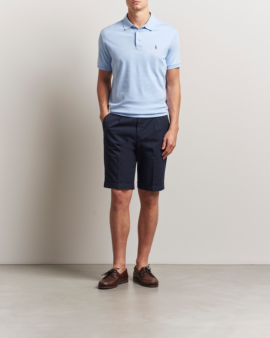 Herre | Polotrøjer | Polo Ralph Lauren | Custom Slim Fit Cotton Polo Office Blue