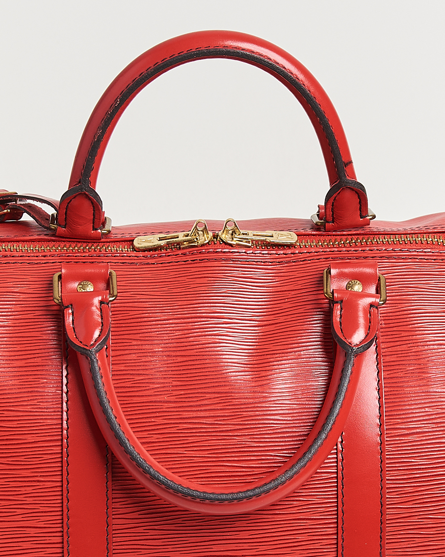 Herre | Pre-Owned & Vintage Bags | Louis Vuitton Pre-Owned | Keepall 50 Epi Leather Bag Red