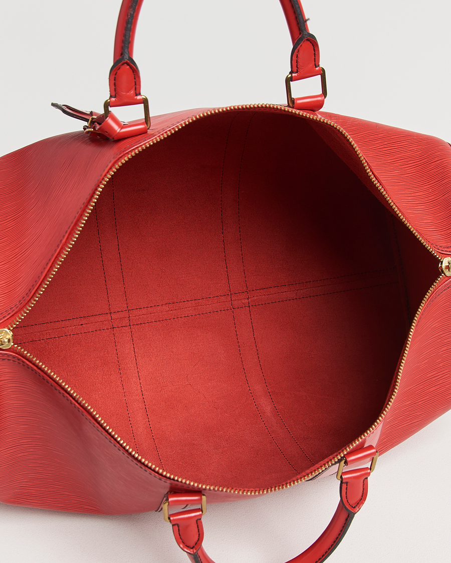 Herre | Pre-Owned & Vintage Bags | Louis Vuitton Pre-Owned | Keepall 50 Epi Leather Bag Red