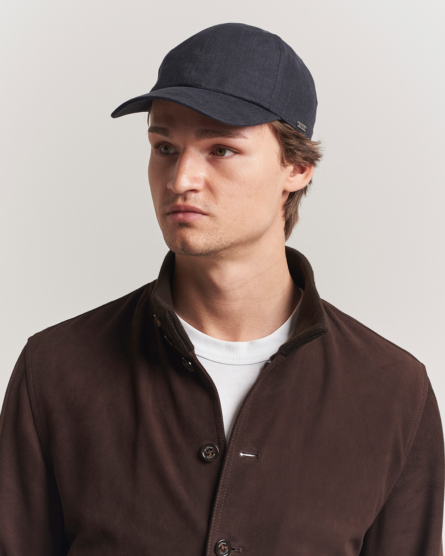 Herre | Hatte & kasketter | Wigéns | Baseball Linen Cap Black