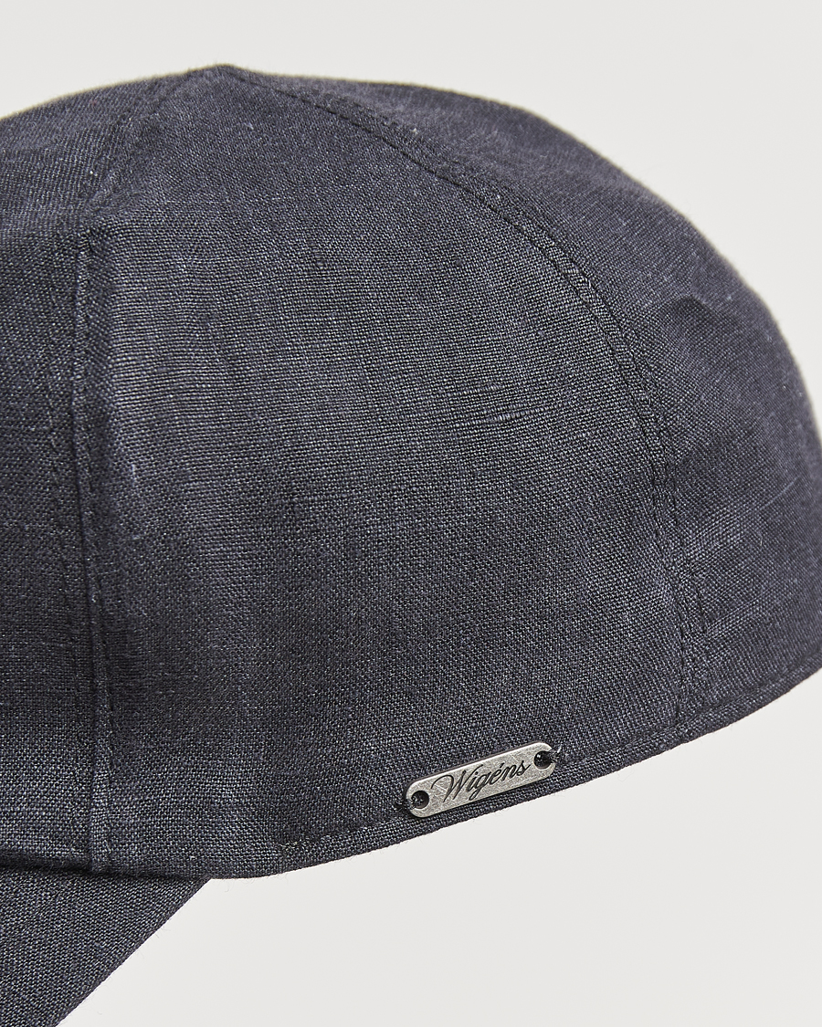 Herre | Hatte & kasketter | Wigéns | Baseball Linen Cap Black