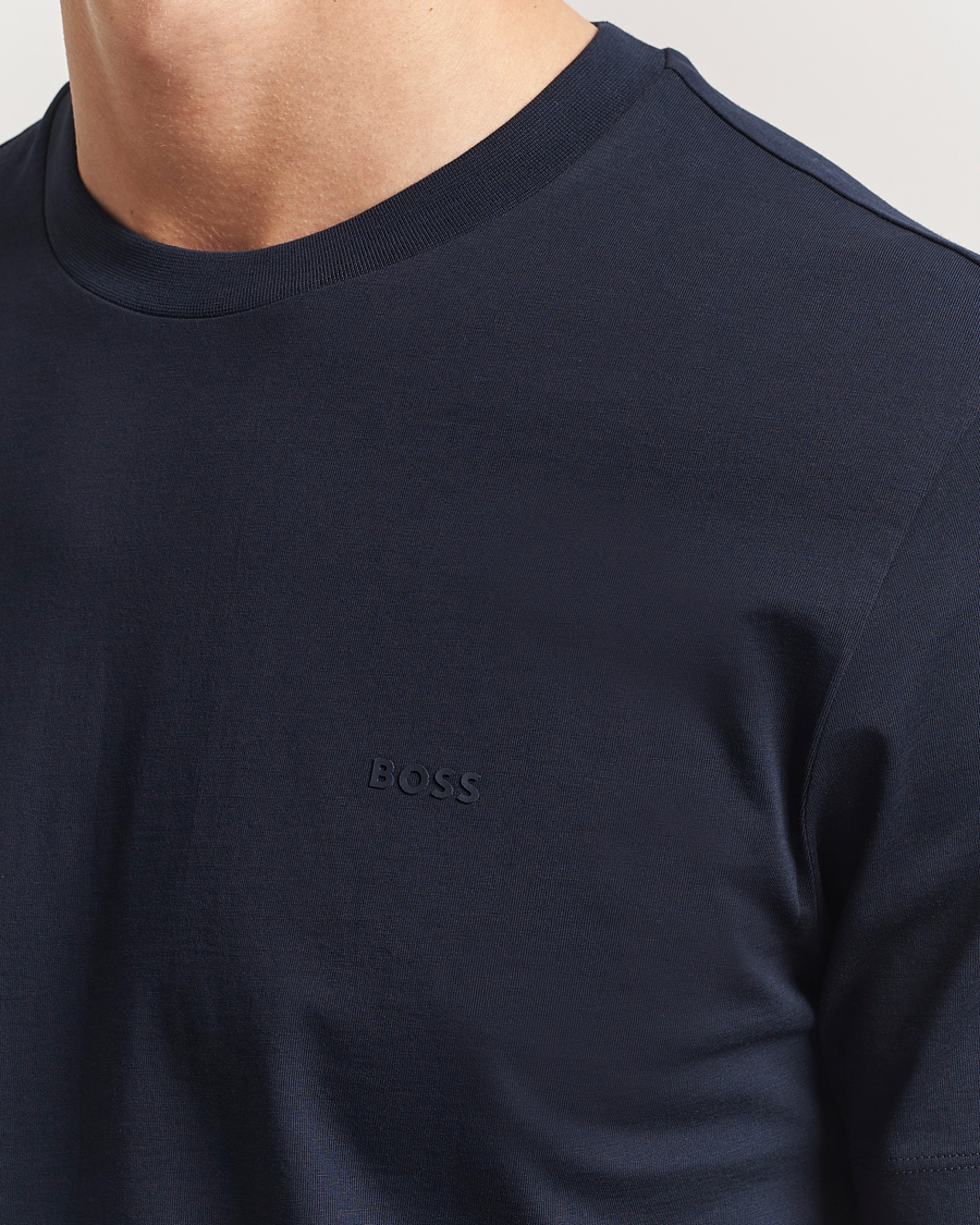 Herre | T-Shirts | BOSS BLACK | Thompson Crew Neck T-Shirt Dark Blue