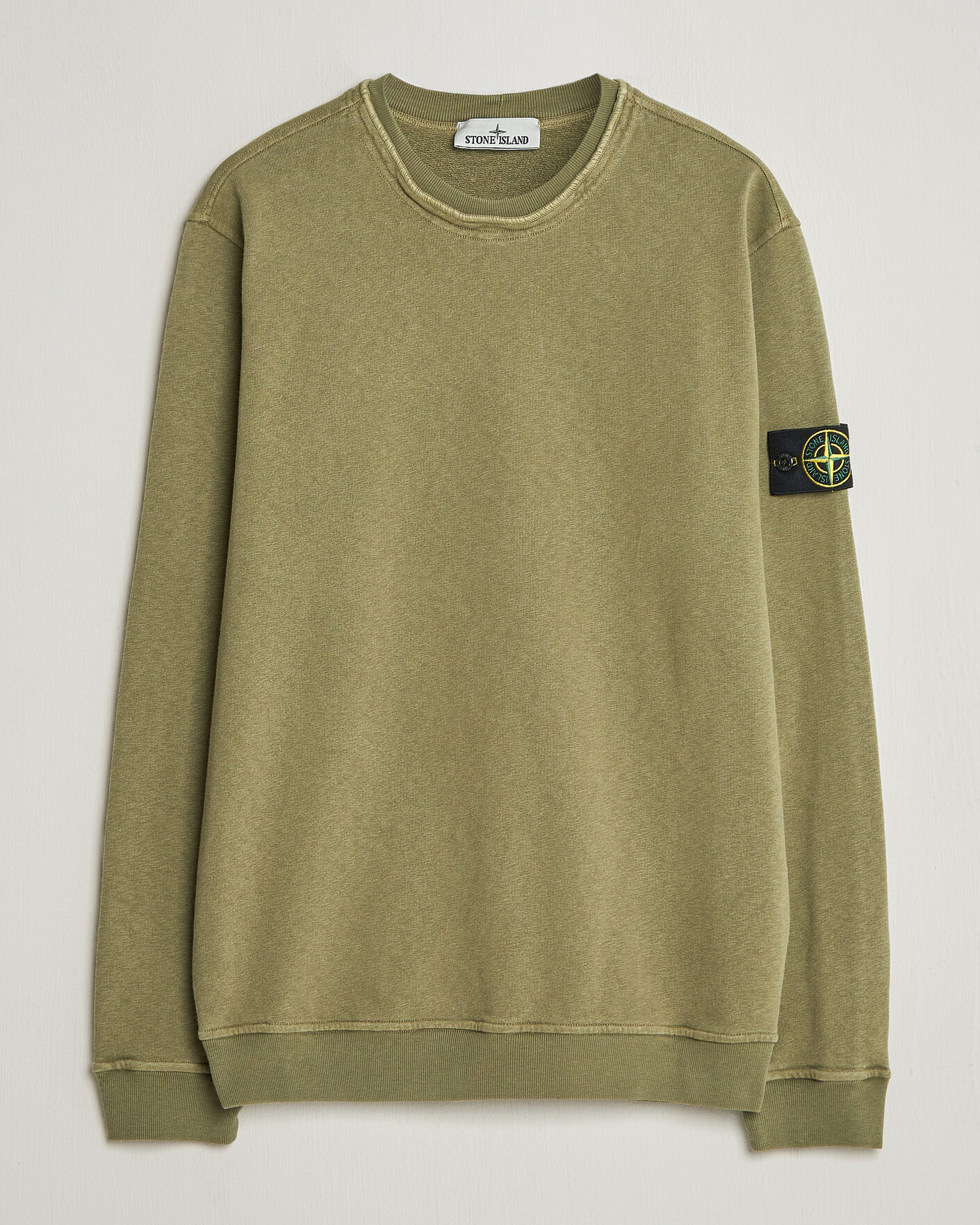 Herre | Trøjer | Stone Island | Old Dyed Cotton Sweatshirt Military Green