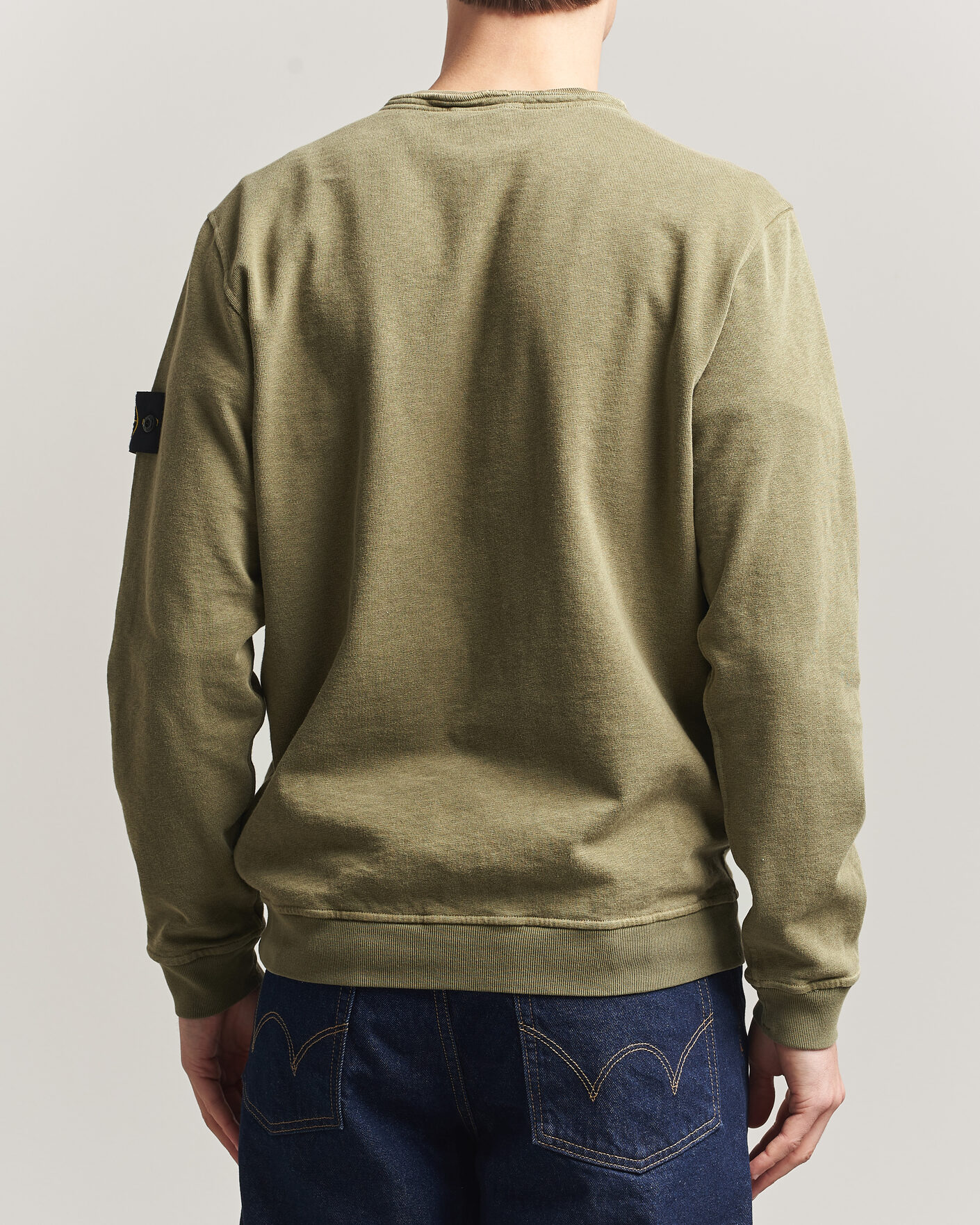 Herre | Trøjer | Stone Island | Old Dyed Cotton Sweatshirt Military Green