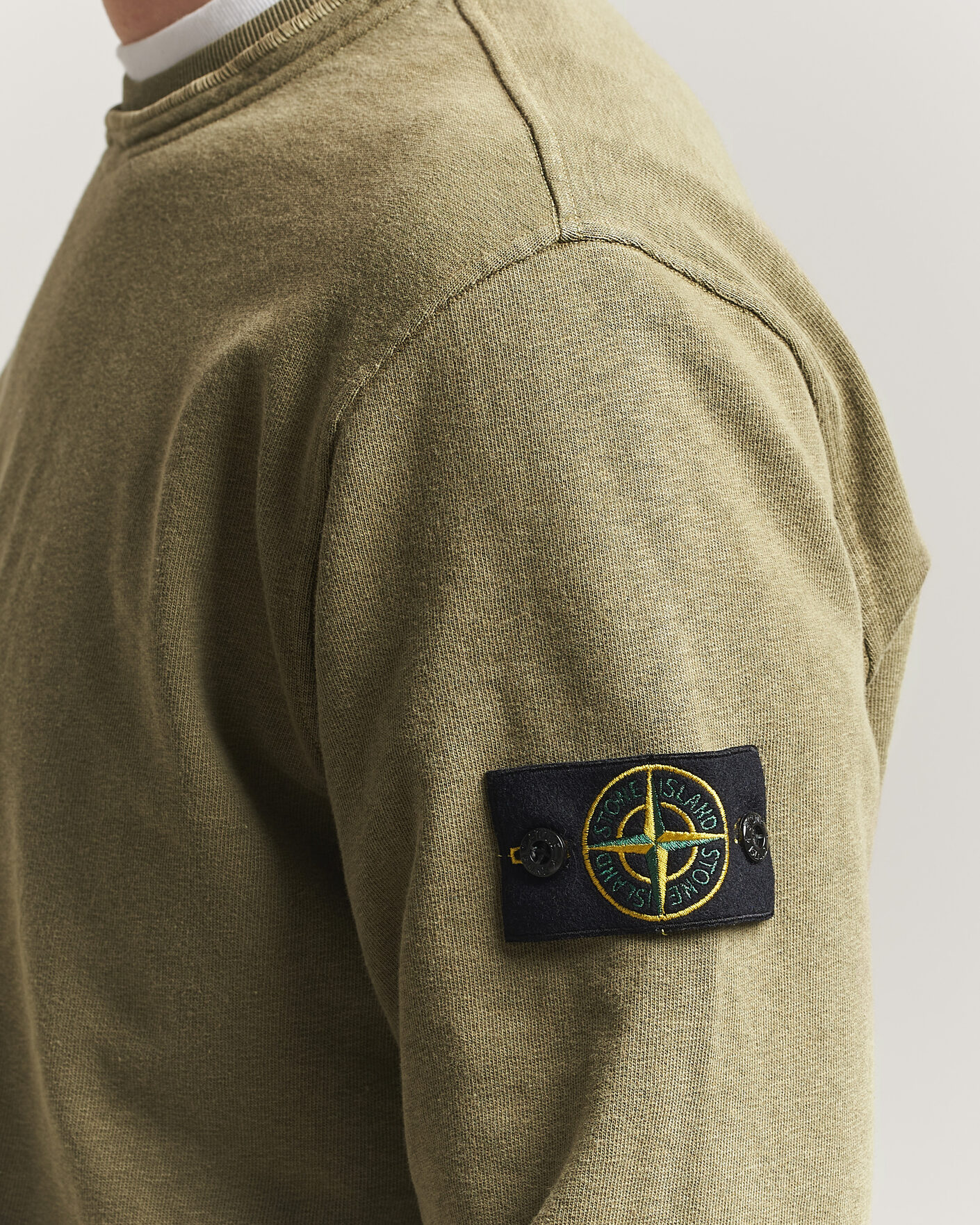 Herre | Trøjer | Stone Island | Old Dyed Cotton Sweatshirt Military Green