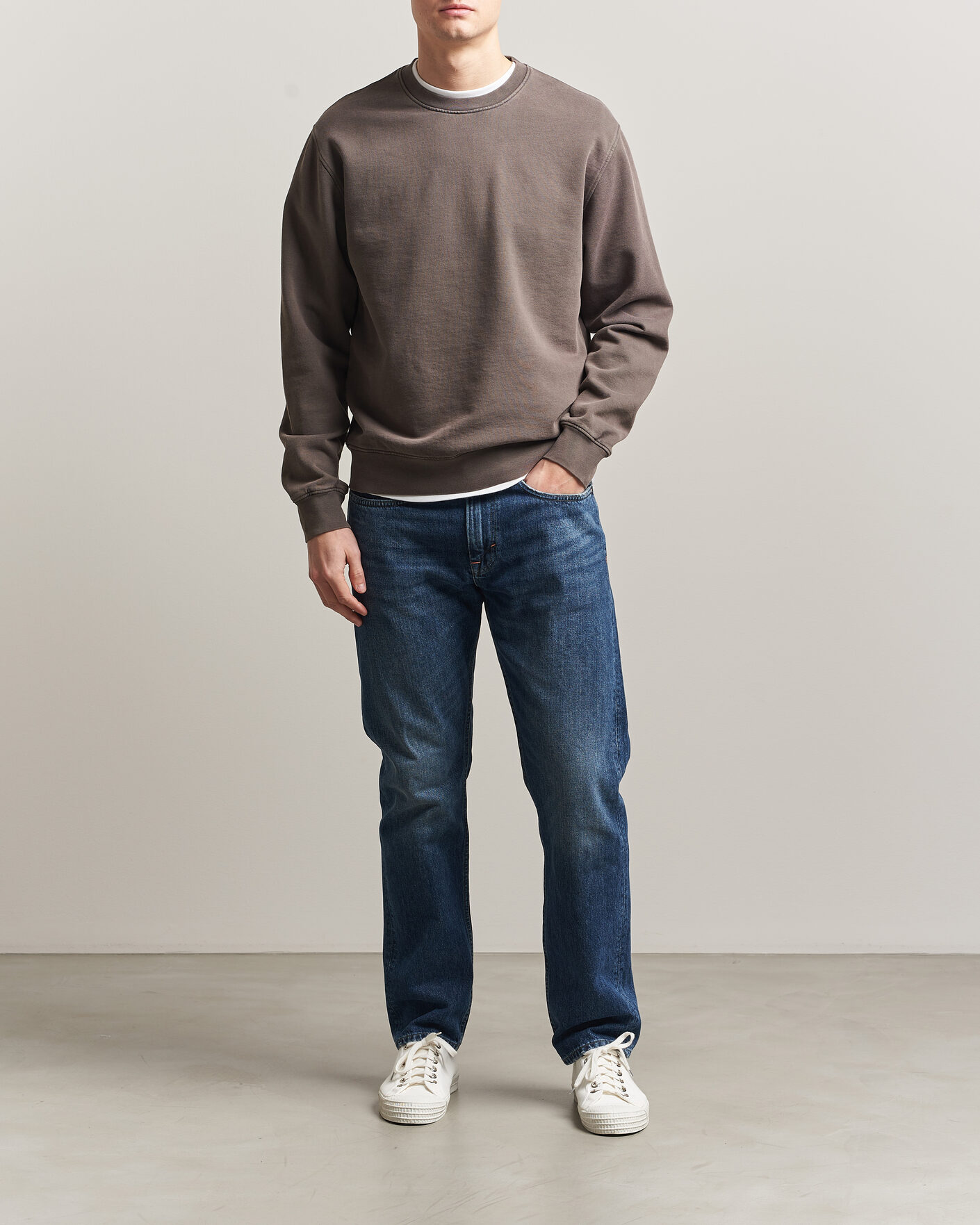 Herre | Trøjer | Colorful Standard | Classic Organic Crew Neck Sweat Fade Mud