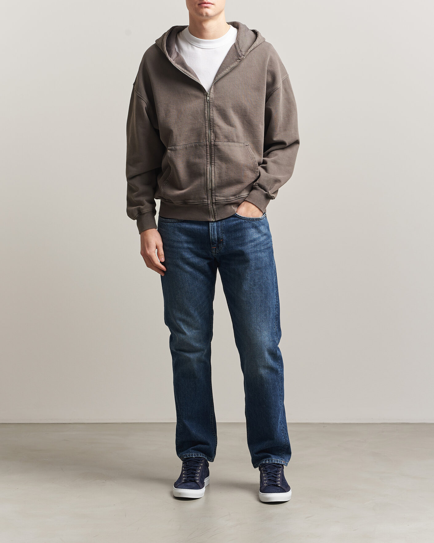 Herre | Trøjer | Colorful Standard | Classic Organic Full Zip Hoodie Faded Mud