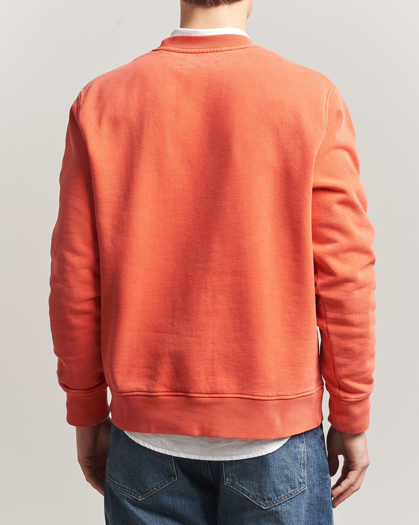 Herre | Trøjer | Samsøe Samsøe | Joel Washed Organic Cotton Sweatshirt Aurora Red