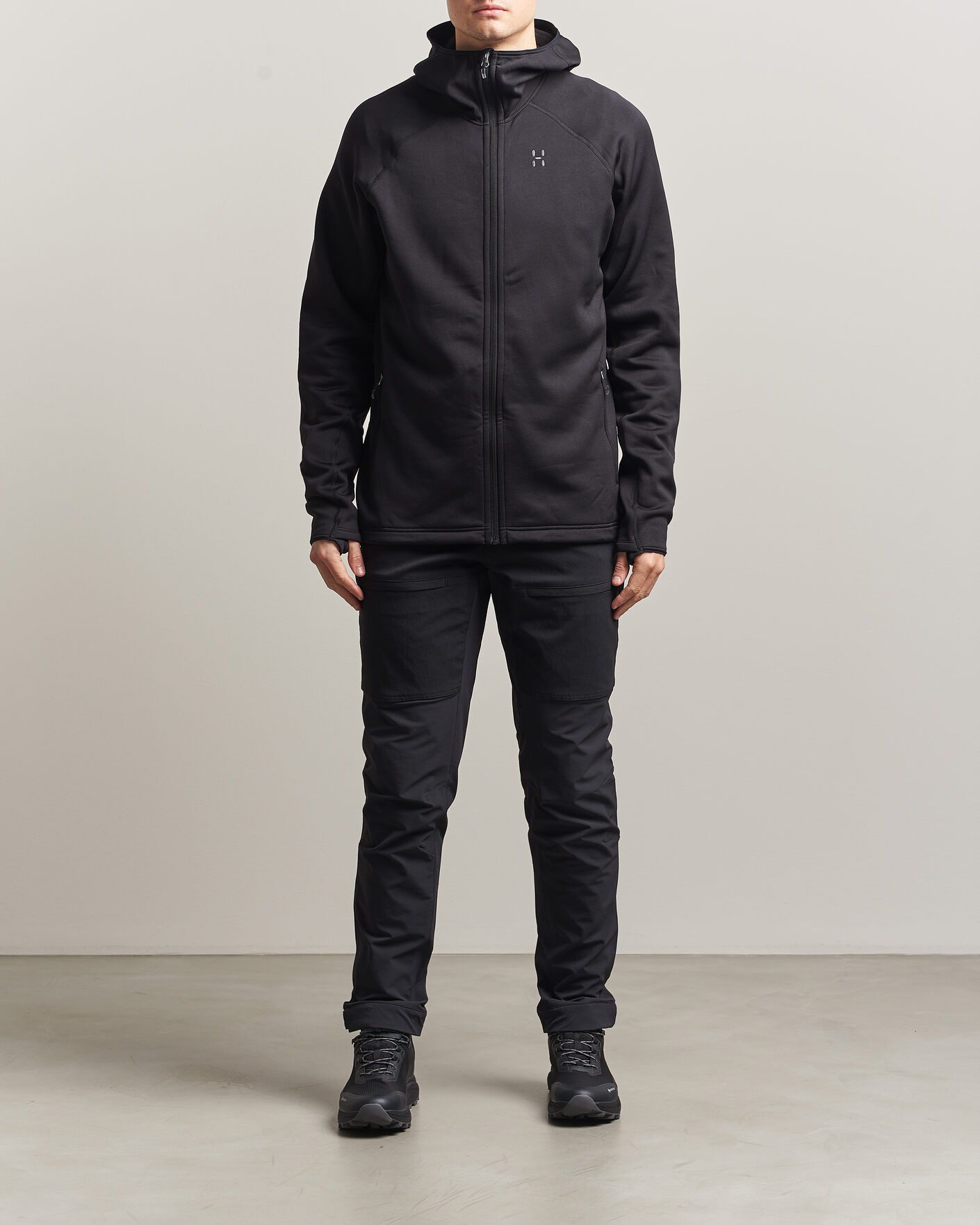 Herre | Trøjer | Haglöfs | Magma Mid Fleece Hood True Black