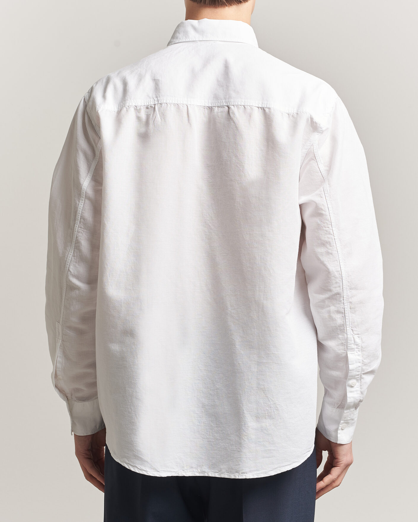 Herre | Skjorter | Filippa K | Relaxed Cotton/Linen Shirt White