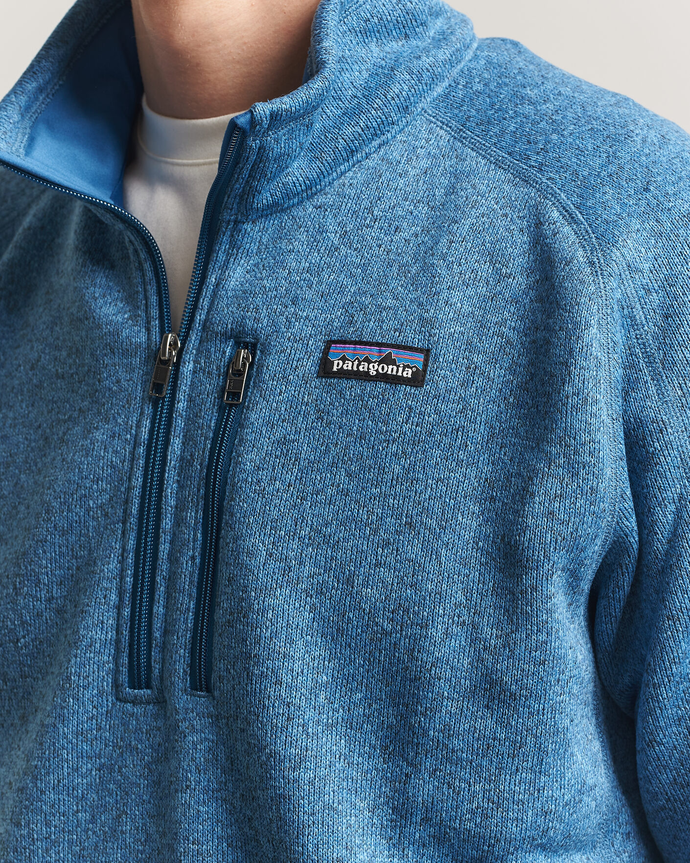 Herre | Trøjer | Patagonia | Better Sweater Half Zip Fleece Jacket Aquatic Blue