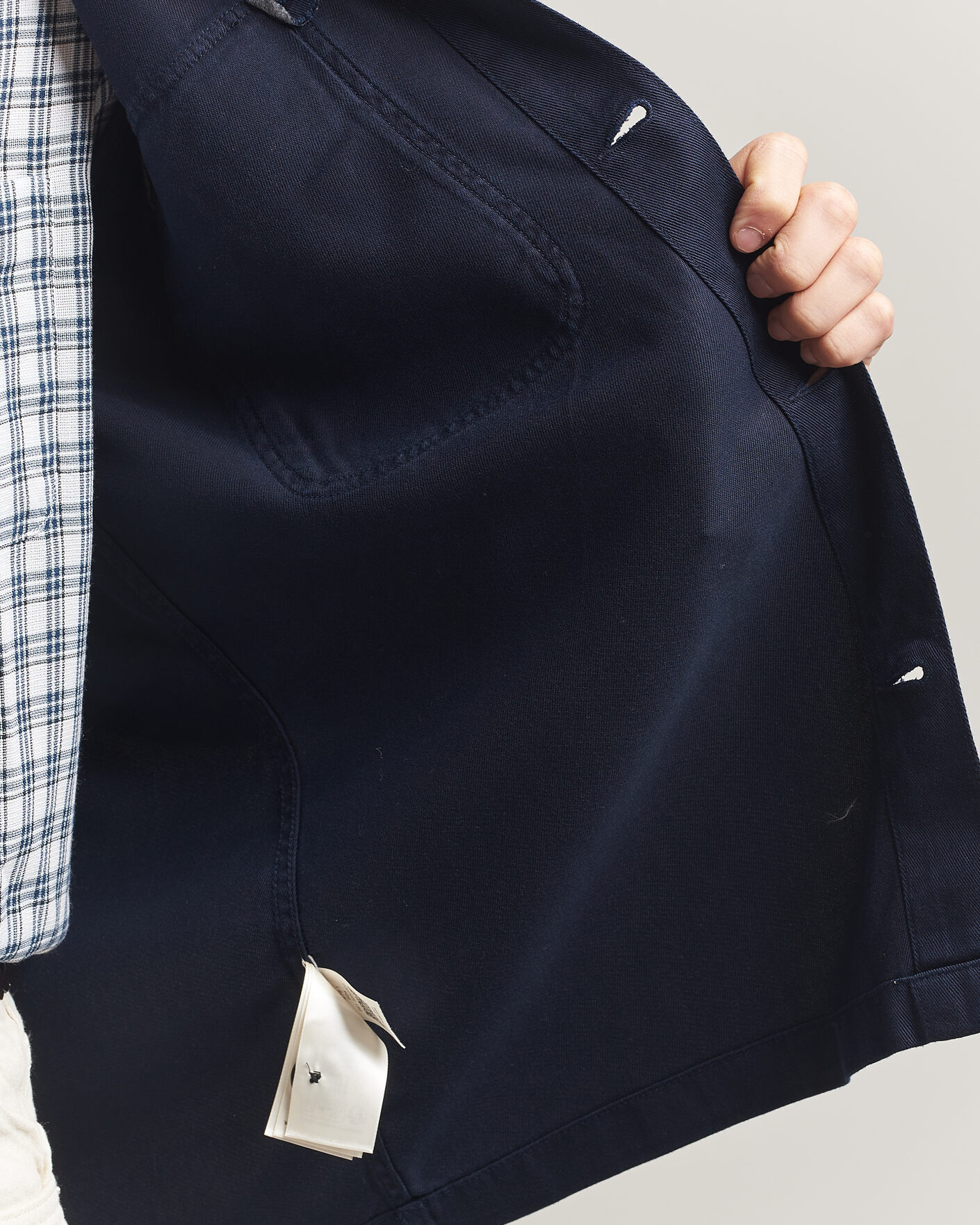 Herre | Skjorter | Gant | Regular Fit Lyocell Overshirt Evening Blue