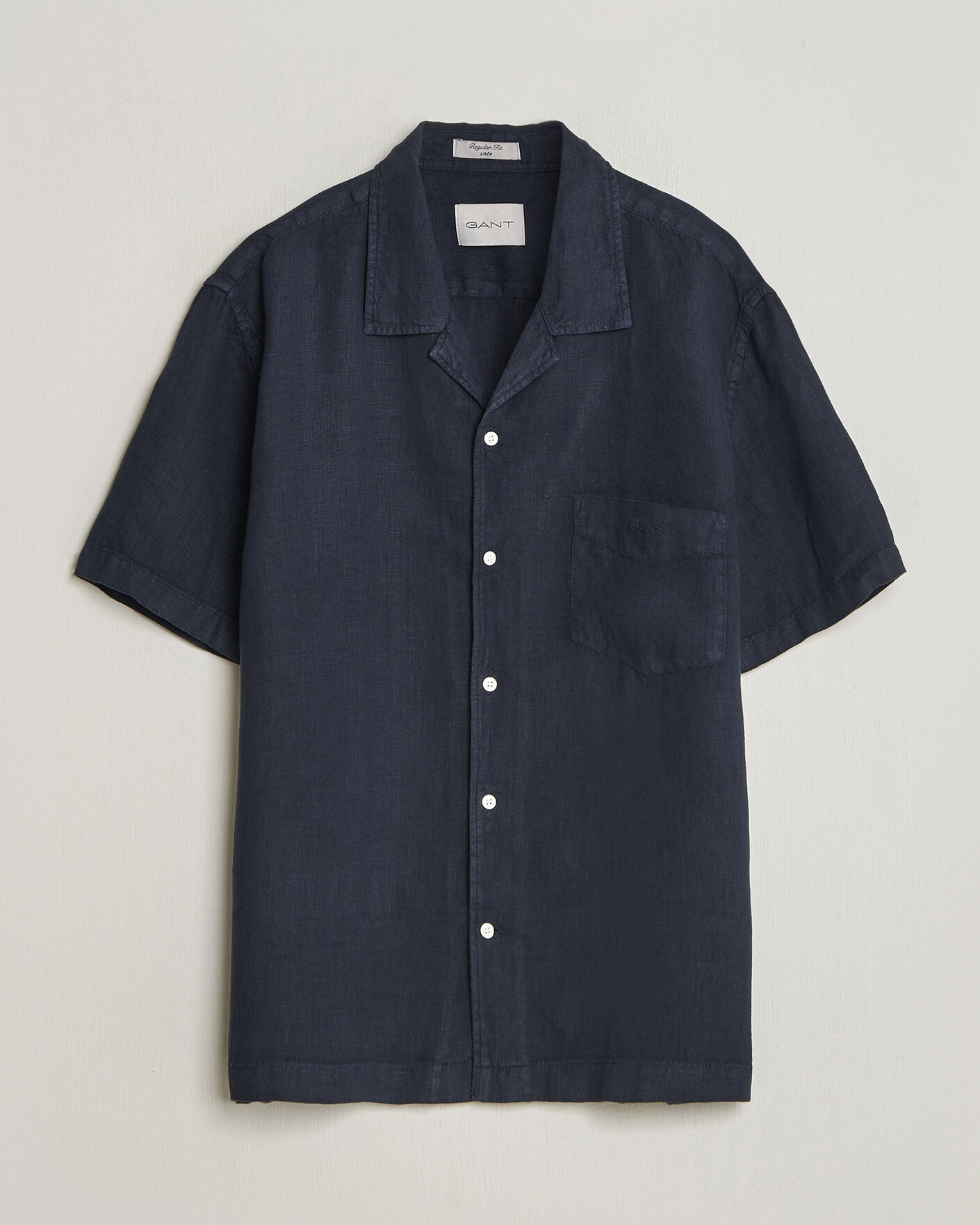 Herre | Skjorter | Gant | Regular Fit Garment Dyed Camp Shirrt Evening Blue