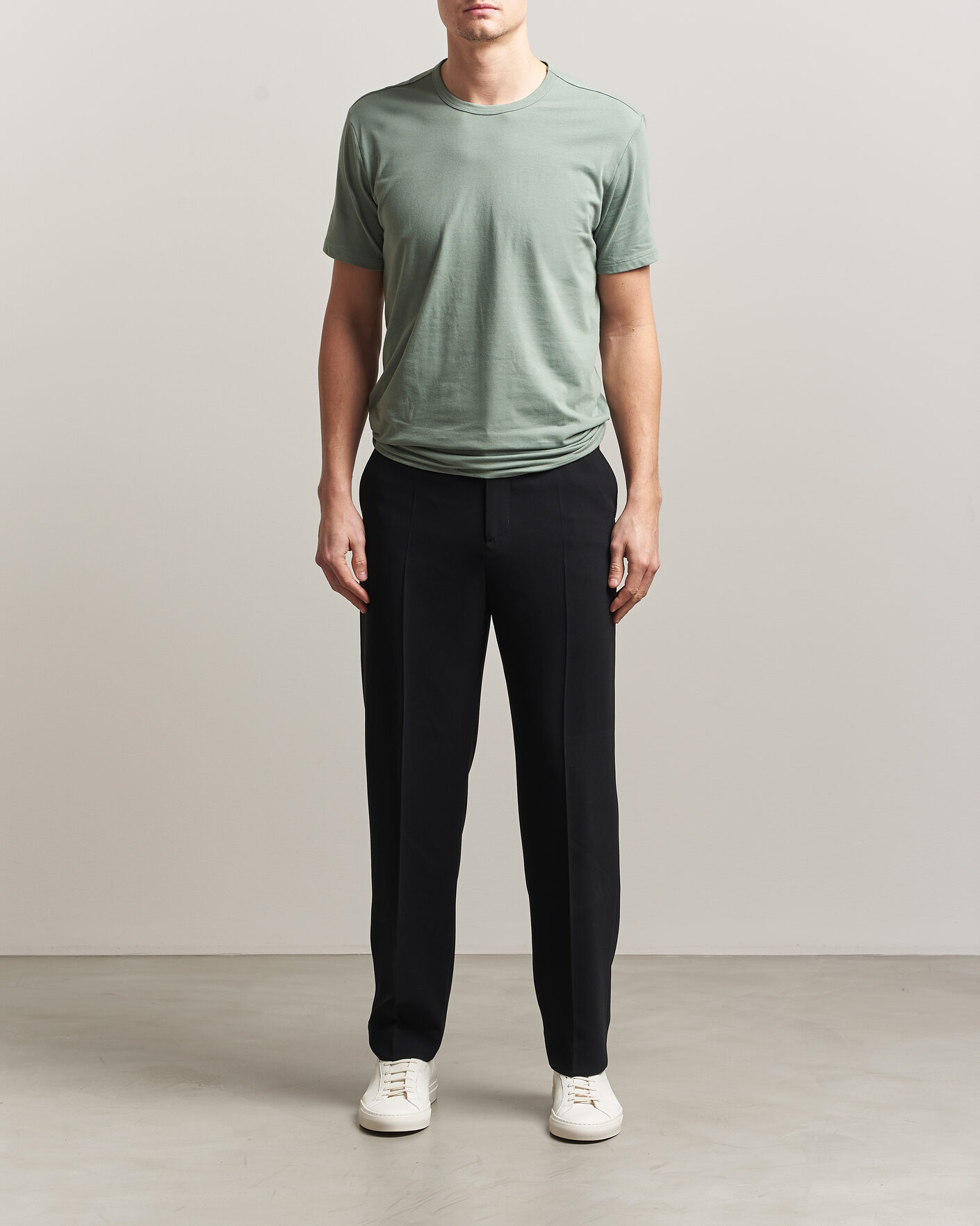 Herre | T-Shirts | Calvin Klein | 3-Pack Cotton Stretch Crew Neck T-Shirt Black/Blue/Green