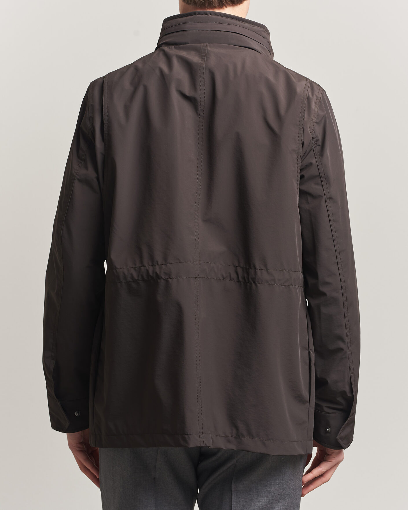 Herre | Jakker | Oscar Jacobson | M65 Nylon Field Jacket Brown