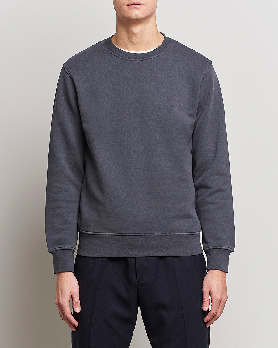 Herre | Sweatshirts | Colorful Standard | 2-Pack Classic Organic Crew Neck Sweat Lava Grey/Optical White
