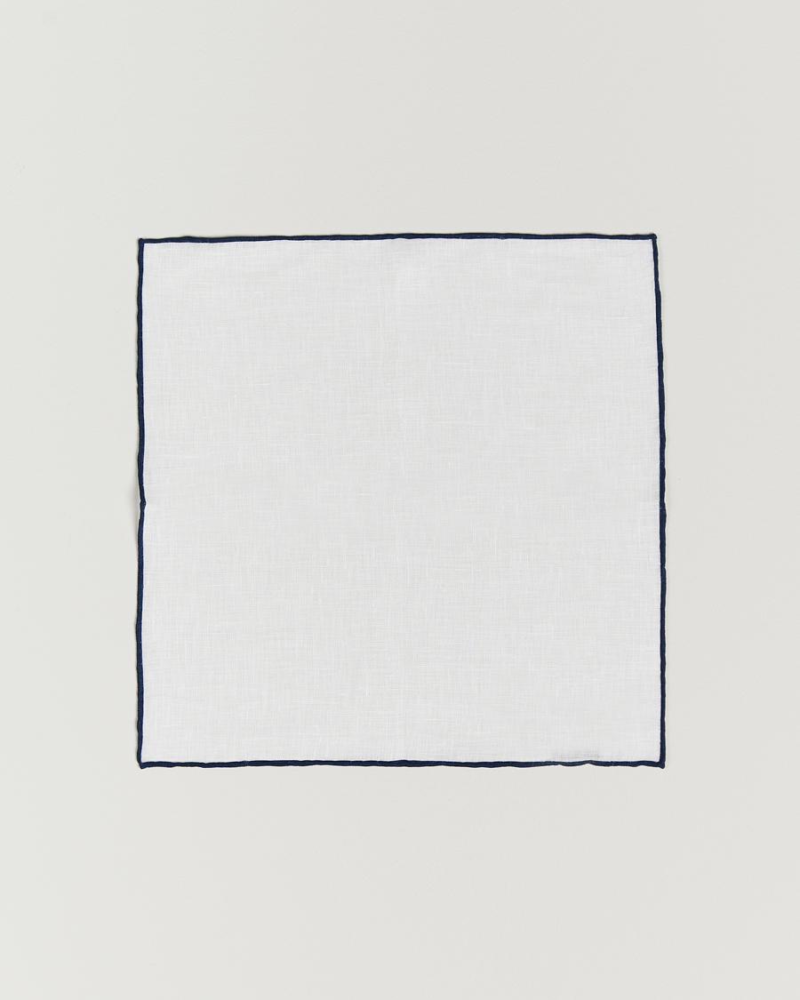 Herre |  | Amanda Christensen | Set Tie & Pocket Square Navy/White