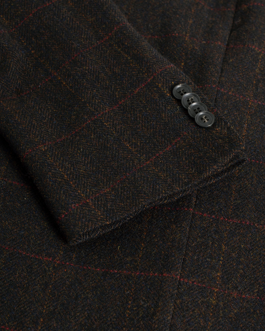 Herre | Pre-owned Blazere | Pre-owned | Oscar Jacobson Egel Yorkshire Tweed by Moon Blazer Brown