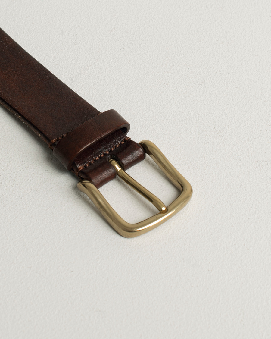 Herre |  | Pre-owned | Anderson's Leather Belt 3 cm Cognac