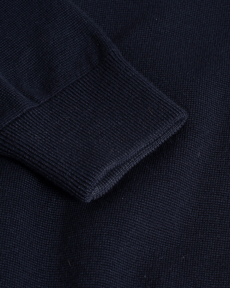 Herre |  | Pre-owned | Moncler Hybrid Zip Sweater Navy