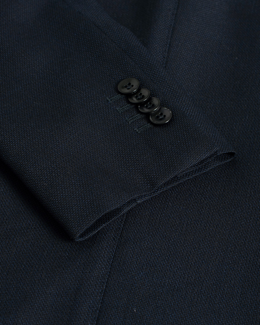 Herre |  | Pre-owned | Boglioli K Jacket Wool Hopsack Blazer Navy