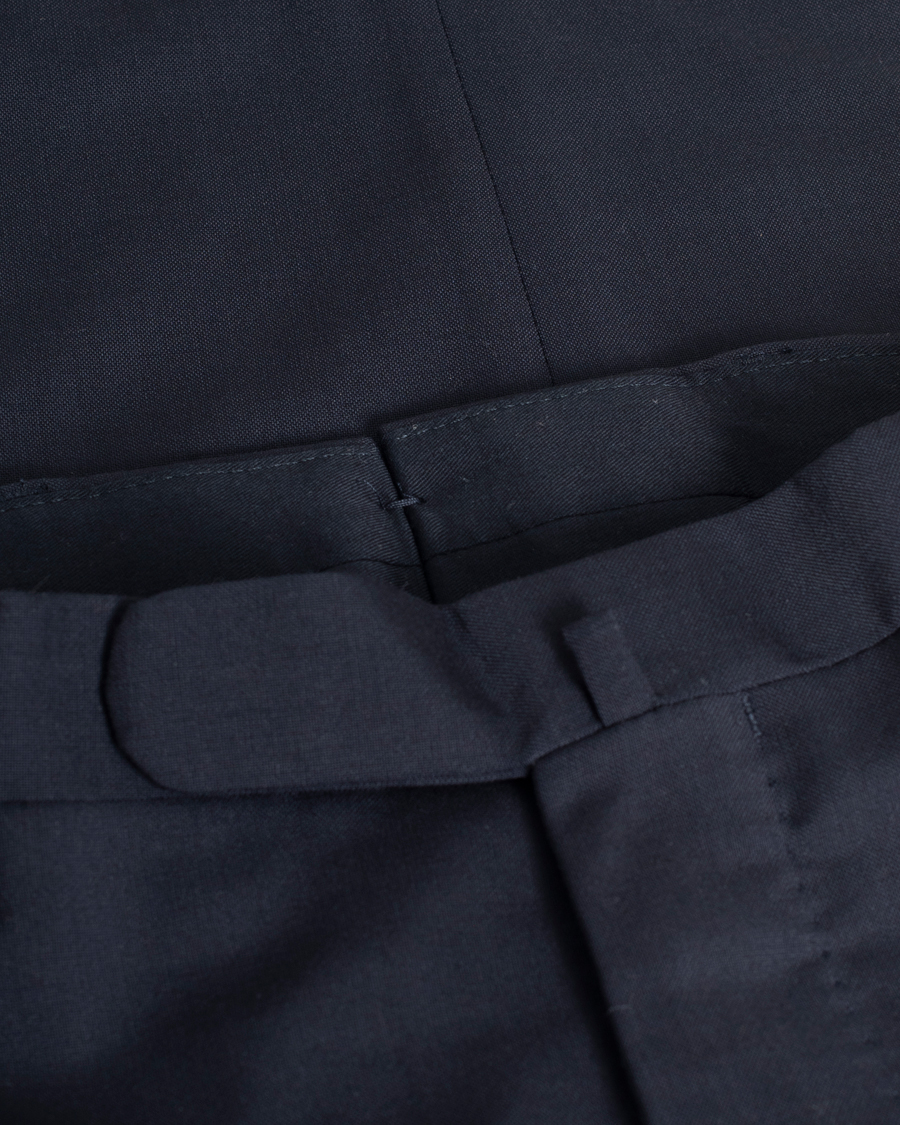 Herre |  | Pre-owned | Boglioli Wool Trousers Navy 46